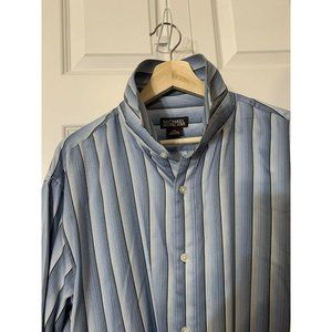 MICHAEL KORS Men's Sz XXL Long Sleeve‎ Button Front Shirt